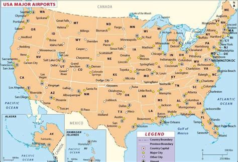 Map Of Us Airports