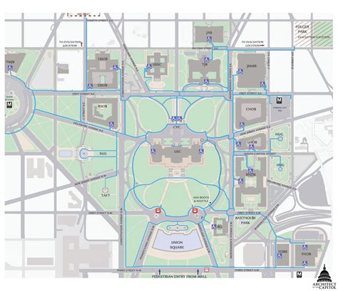 Map Of Us Capitol