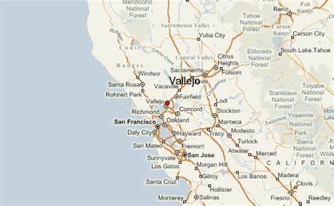 Vallejo California Street Map 0681666
