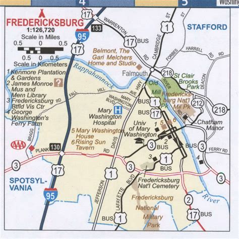 Fredericksburg County, VA Zip Code Wall Map Basic Style by MarketMAPS