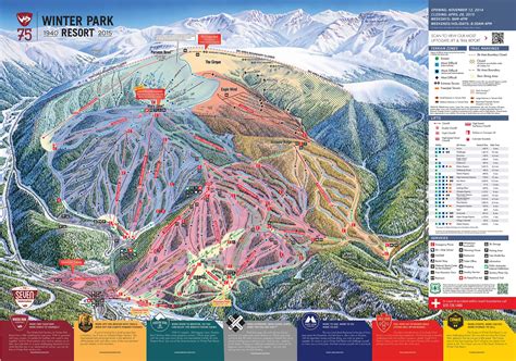 Winter Park Resort Piste Map Plan of ski slopes and lifts OnTheSnow