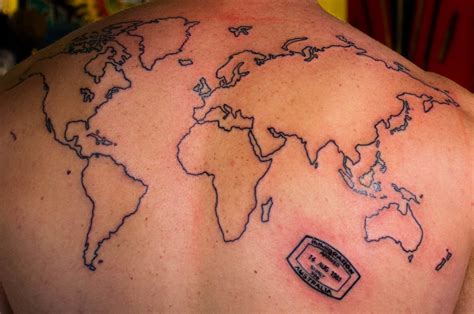 Map Of World Tattoos