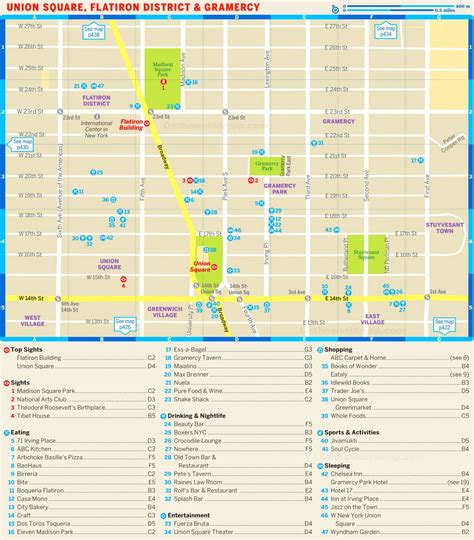 Free Map of Union Square & Nearby Neighborhood guide, Map, Union square