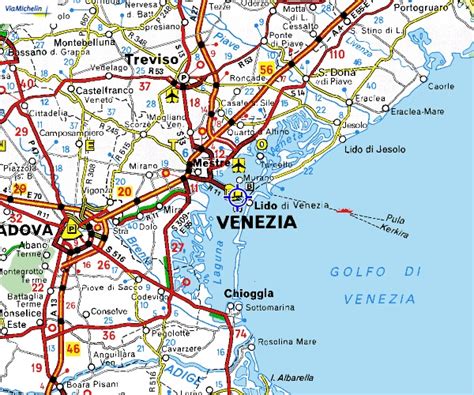 Italy Venice Map Map Of Venice And Mestre / Venice hotels, travel