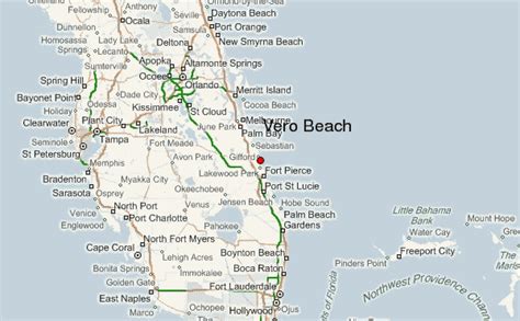 Vero Beach Florida Street Map 1274150