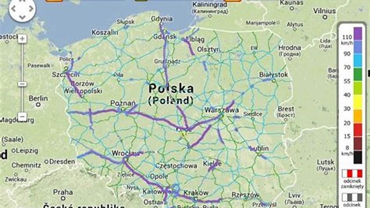 Mapa Polski Google 2024