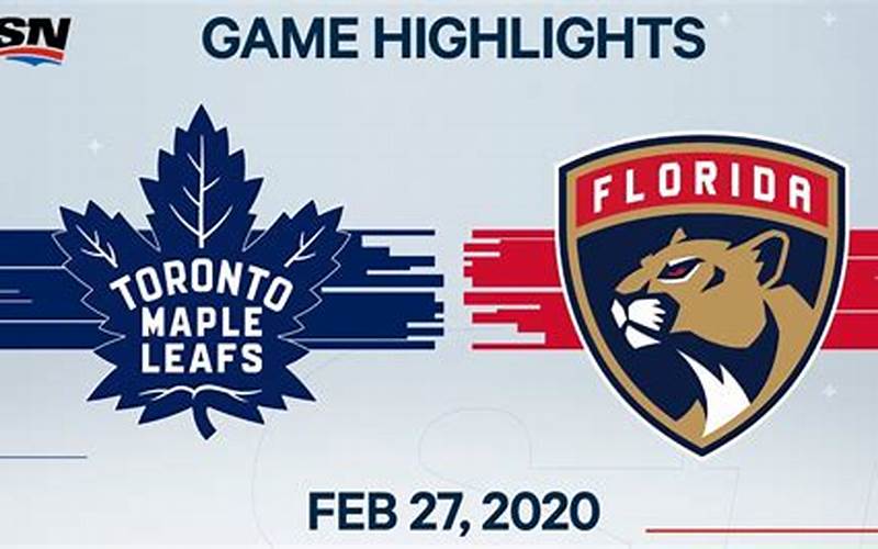 Maple Leafs Vs Panthers Logo