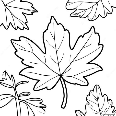 Maple Leaf Coloring Page Pdf