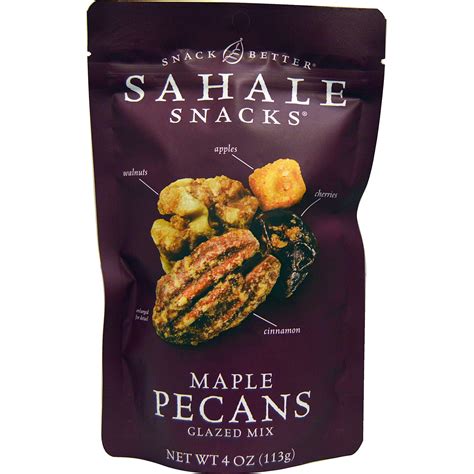 Sahale Snacks Maple Pecans Glazed Mix, Gluten-Free Snack, 4-Ounce Bag
