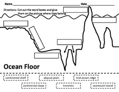 Mapping The Ocean Floor Worksheet