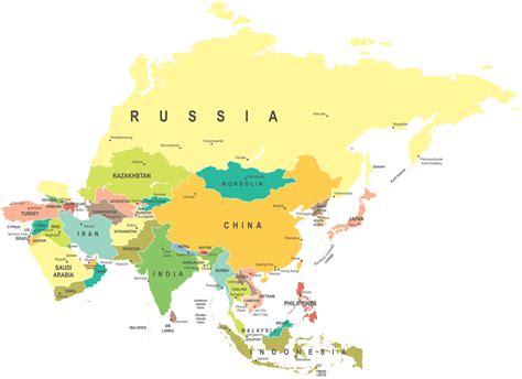 Political Map of Asia Nations Online Project