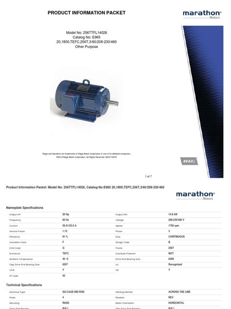 Marathon Motors Catalog