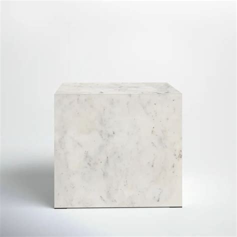Marble Block End Table