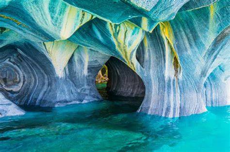 Marble Caves formations