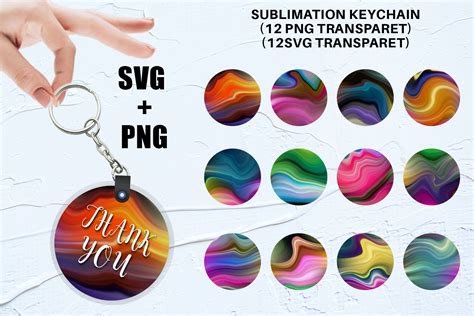 Download Marble Colorful Sublimation Keychain Cricut SVG For Crafts