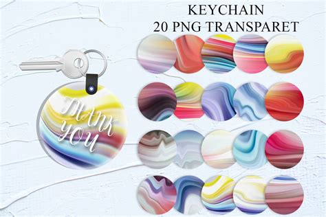Download Marble Colorful Sublimation Keychain for Cricut
