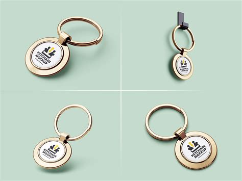 Download Marble Design Round Keychain Files Free PSD Mockups