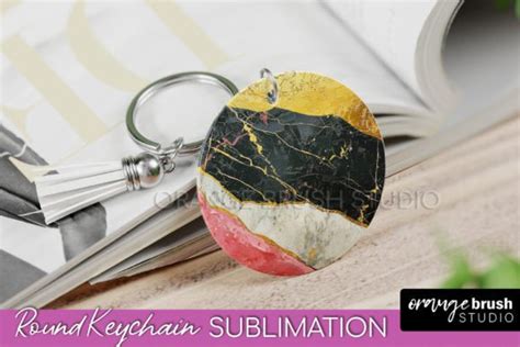 Download Marble Keychain Sublimation Silhouette For Crafts