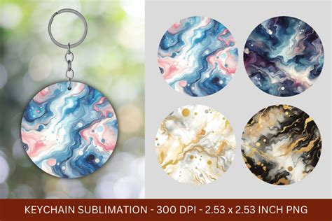 Download Marble Liquid Keychain Sublimation Commercial Use