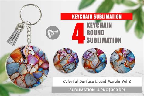 Download Marble Liquid Keychain Sublimation Easy Edite