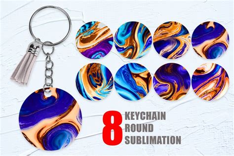 Download Marble Liquid Keychain Sublimation Files