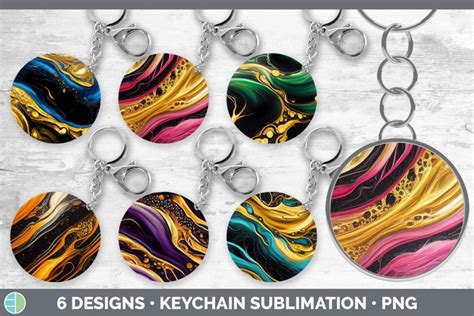 Download Marble Liquid Keychain Sublimation Files DXF Files