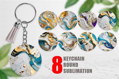 Download Marble Liquid Sublimation Keychain Cut Images