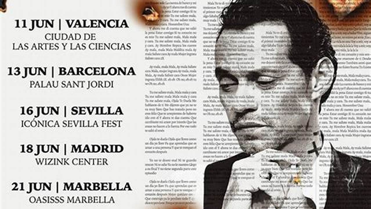 Marc Anthony Conciertos 2024