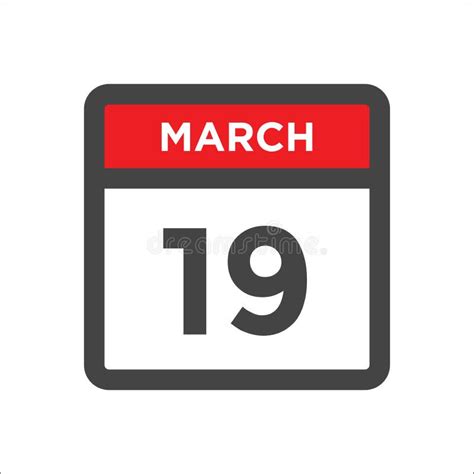 March 19 Calendar
