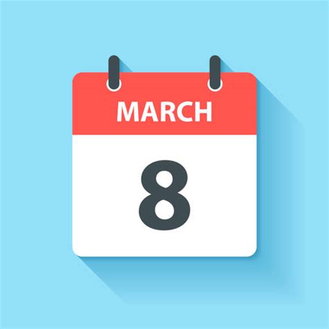 March 8th Calendar