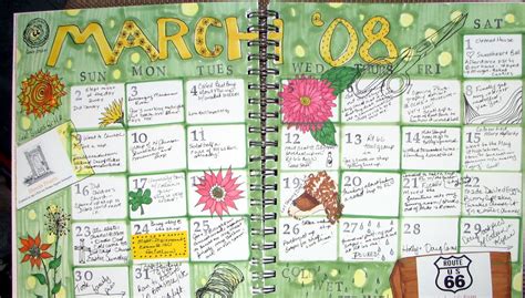 March Calendar Drawings