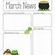 March Newsletter Template