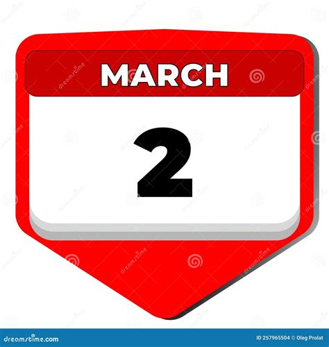 March 2nd Calendar