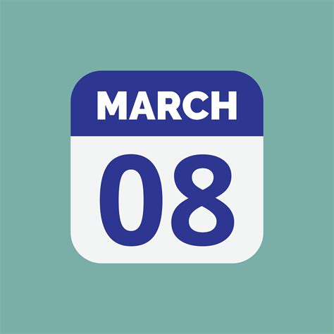 March 8 Calendar
