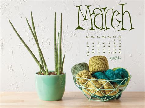 March Calendar Background