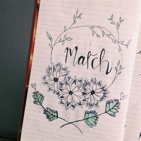 March Calendar Doodles