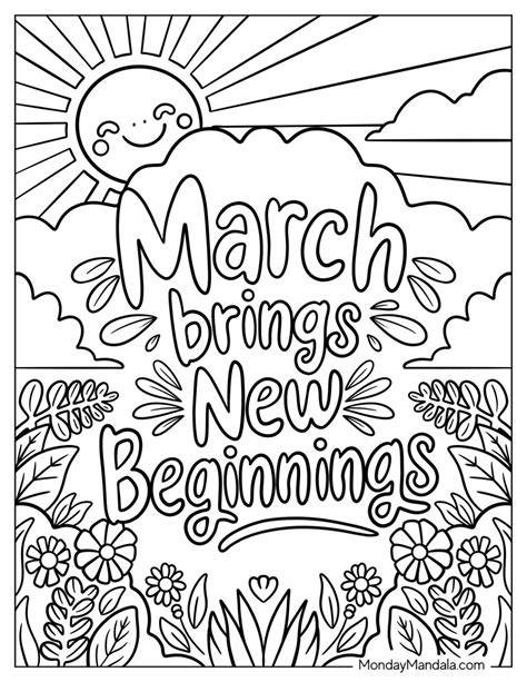 March Coloring Pages Free