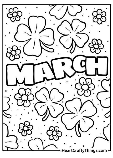 March Coloring Pages Printable