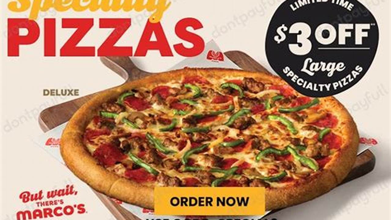 Marco'S Pizza Coupon Code 2024 Code