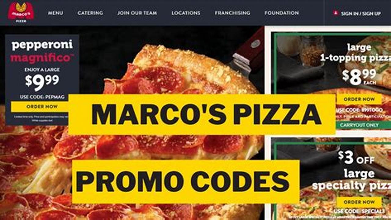 Marco'S Promo Code 2024 Promo Code