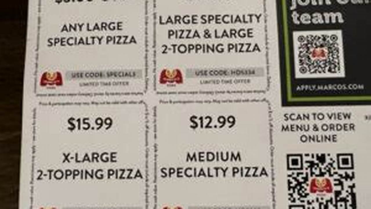 Marcos Coupon Code 2024 Code