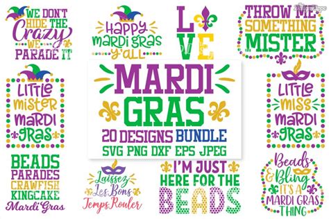 Download Mardi Gras Bundle DXF Files