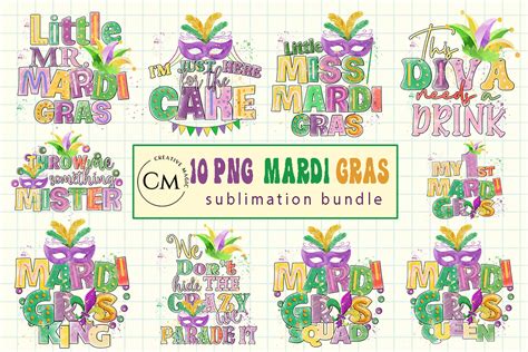 Download Mardi Gras Bundle For Crafts