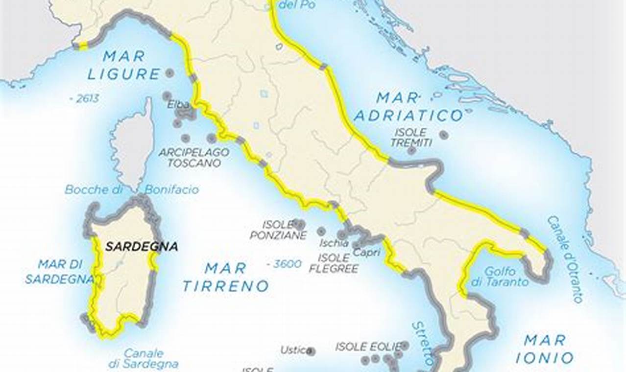 Mari Italiani Coste Isole E Arcipelaghi