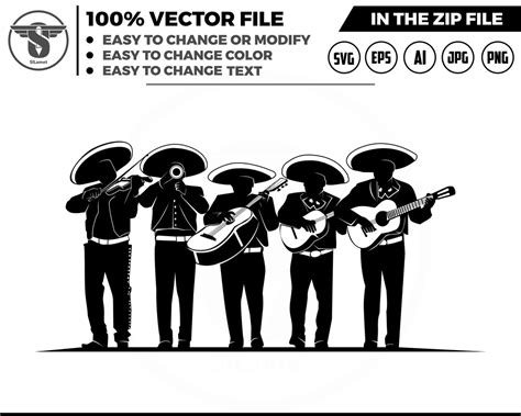 Unleash Your Inner Musician with Premium Mariachi SVG: The Ultimate Solution for Svg Enthusiasts!