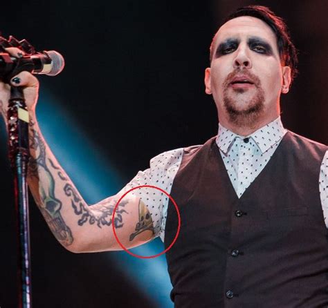 Marilyn Manson tattoo by Michael Taguet Post 21074