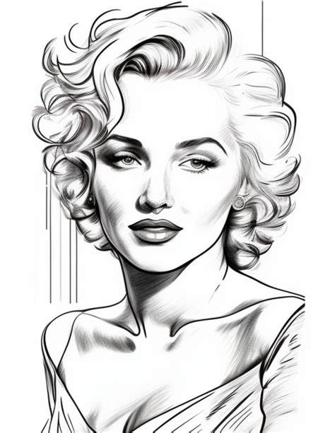 Marilyn Monroe Coloring Pages