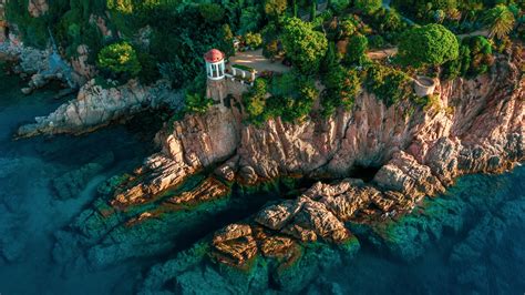 Marimurtra Garden cliffs