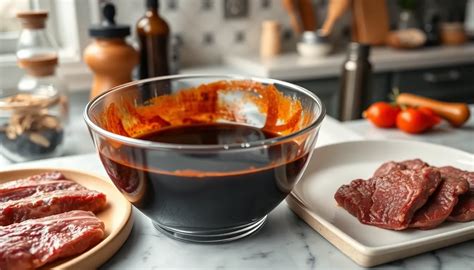 Marinating Beef