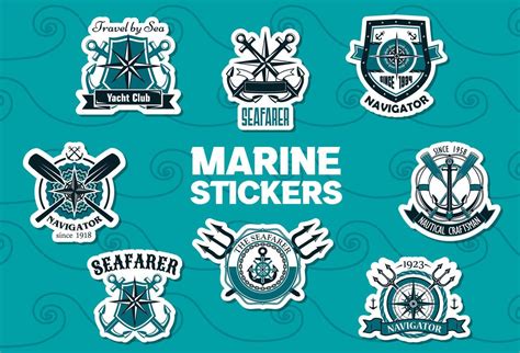 Download Marine Stickers Clipart Collection For Silhouette